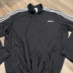 Adidas Black Windbreaker Jacket